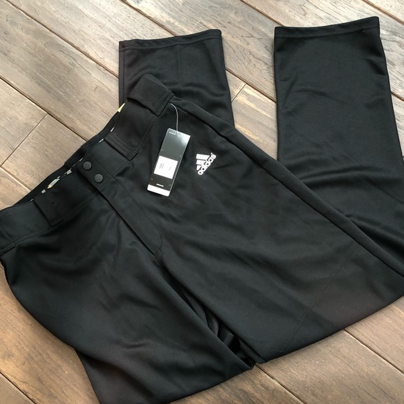 adidas Pants Adidas Climalite Triple Stripe Open Bottom Baseball